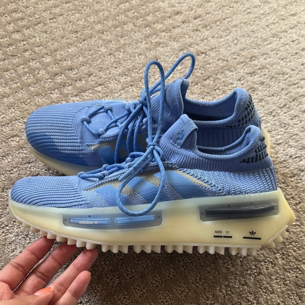 Adidas NMD S1 Blue Knit Sneakers Unisex Men’s 6 Women’s 7.5